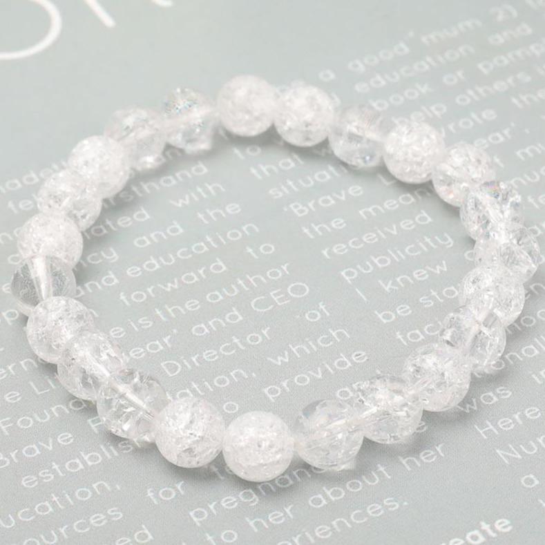 Crack Clear Quartz Bracelet Wholesale Crystals USA