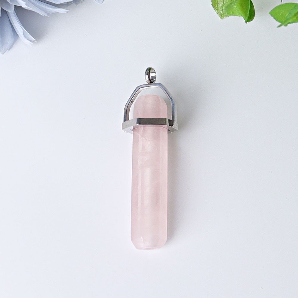 2.4" Hollow Hexagonal Prism Crystal Pendant Wholesale Crystals USA