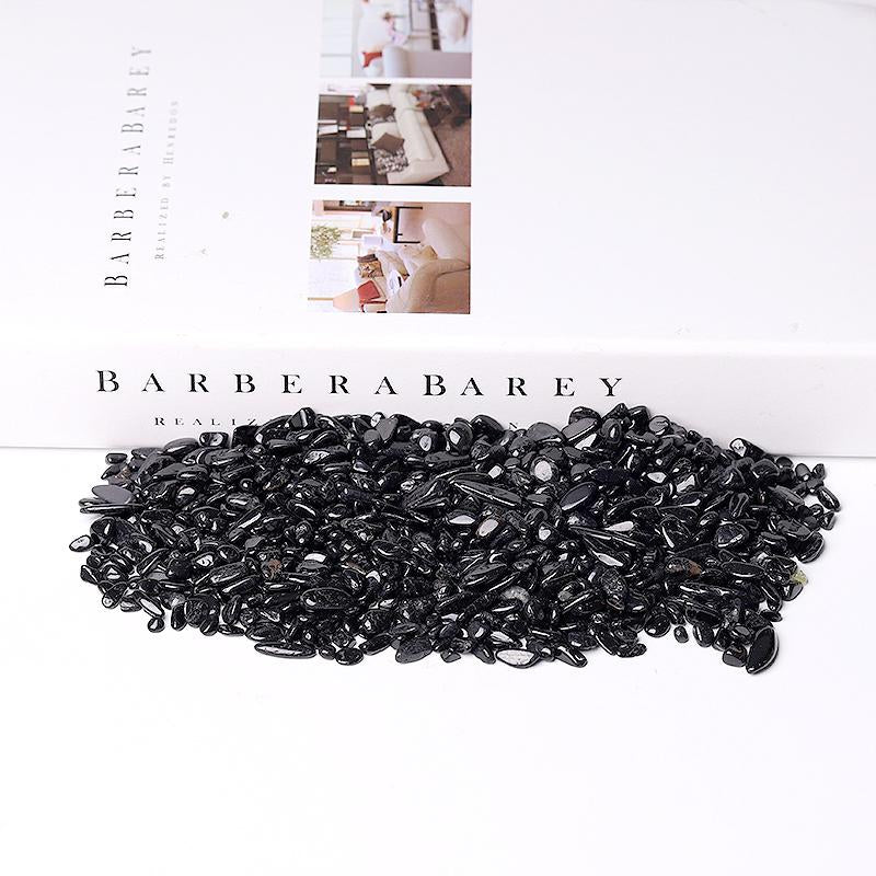 0.1kg Natural Black Tourmaline Chips Wholesale Crystals USA