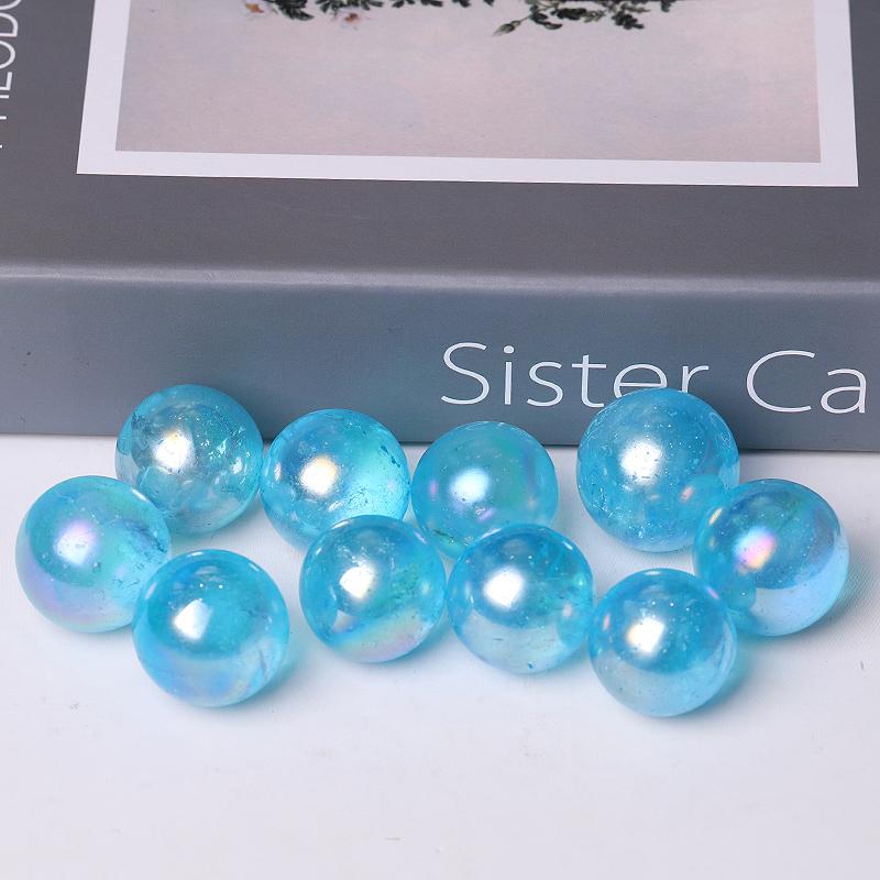 0.25kg Aura Blue Crystal Spheres Wholesale Crystals USA