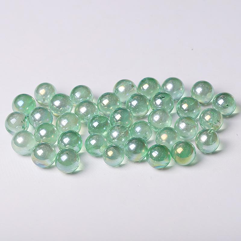 0.5-0.7'' High Quality Green Aura Crystal Spheres Crystal Balls for Healing Wholesale Crystals USA