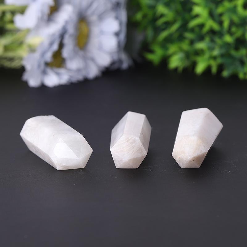 Wholesale Polished Healing Stone Natural White Moonstone Point For Sale Wholesale Crystals USA