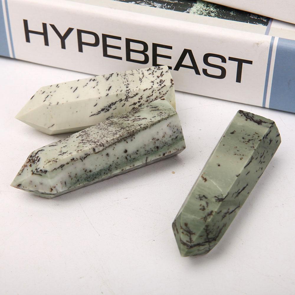 Set of 3 Flower Jade Points Wholesale Crystals USA