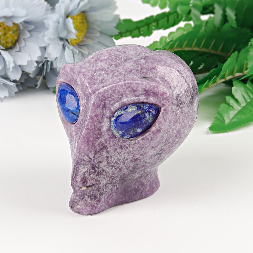 2.5" Alien Skull Crystal Carving Wholesale Crystals USA