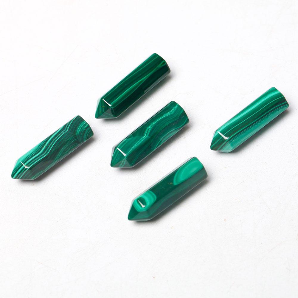 1" Natural Malachite Crystal Tiny Points For DIY Discount Wholesale Crystals USA
