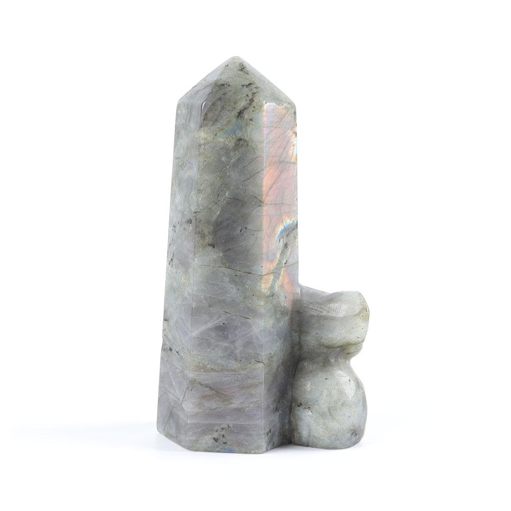 Labradorite Tower with Koala Carving Decor Base Wholesale Crystals USA