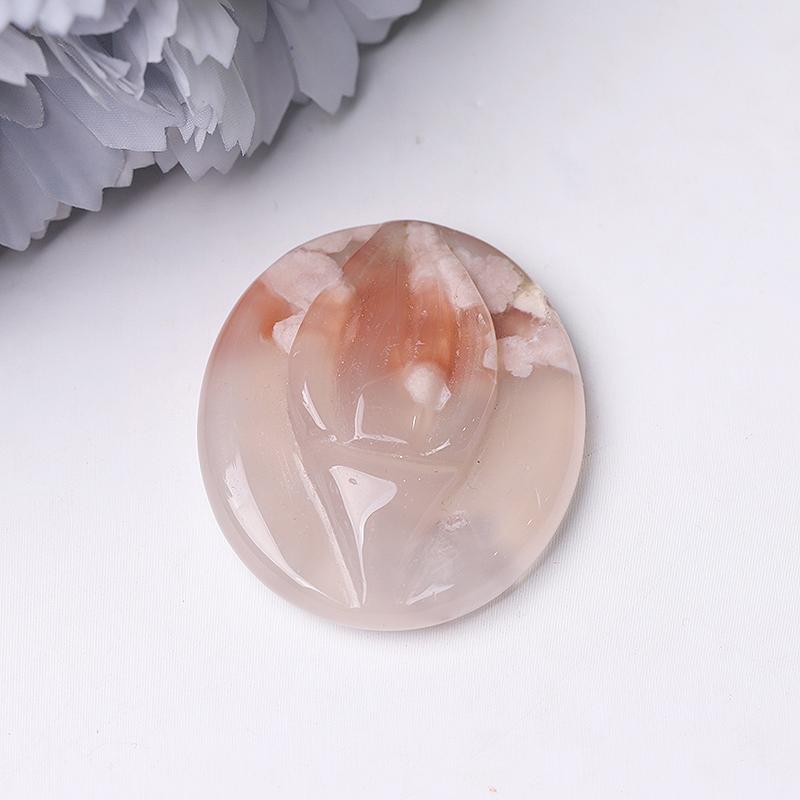 1.5" Flower Agate Crystal Carvings Wholesale Crystals USA