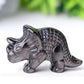 1.7" Silver Obsidian Dinosaur Crystal Carvings Wholesale Crystals USA