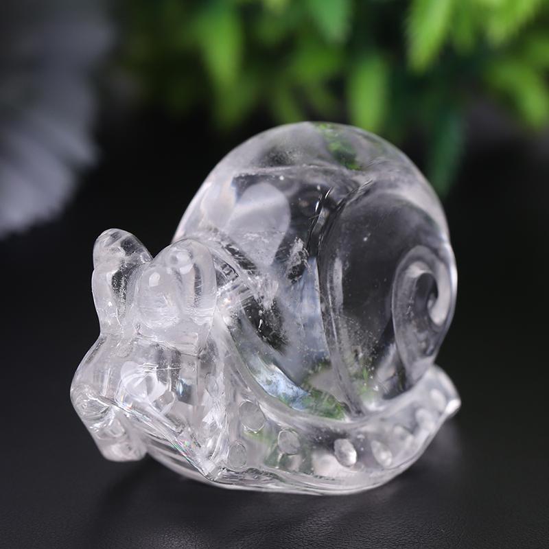 1.2-1.5" Clear Quartz Snail Crystal Carvings Wholesale Crystals USA