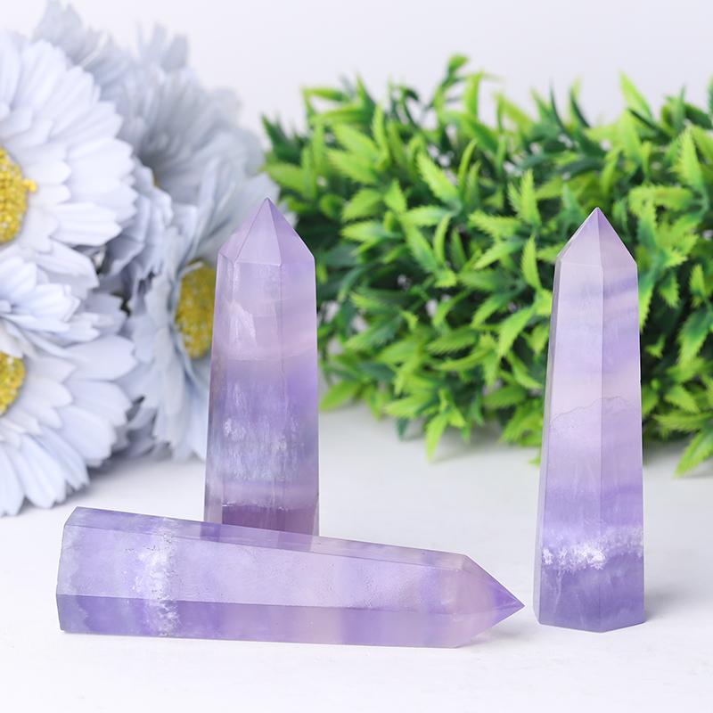 2.4"-4.5" Flourite Crystal tower Wholesale Crystals USA