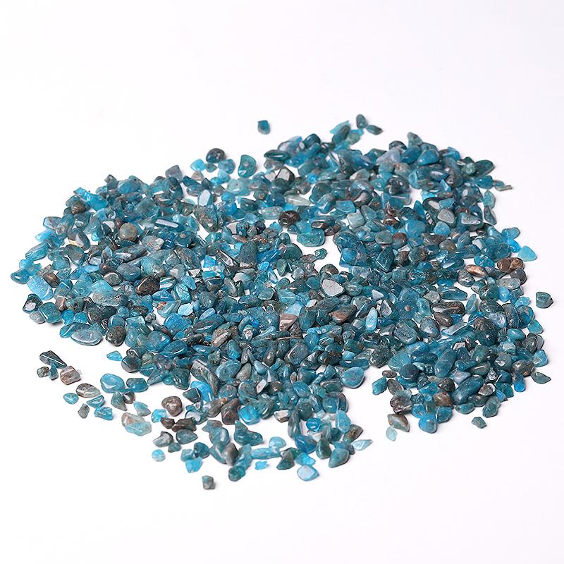 0.1kg 5-7mm Natural Blue Apatite Chips Crystal Chips for Decoration Wholesale Crystals USA