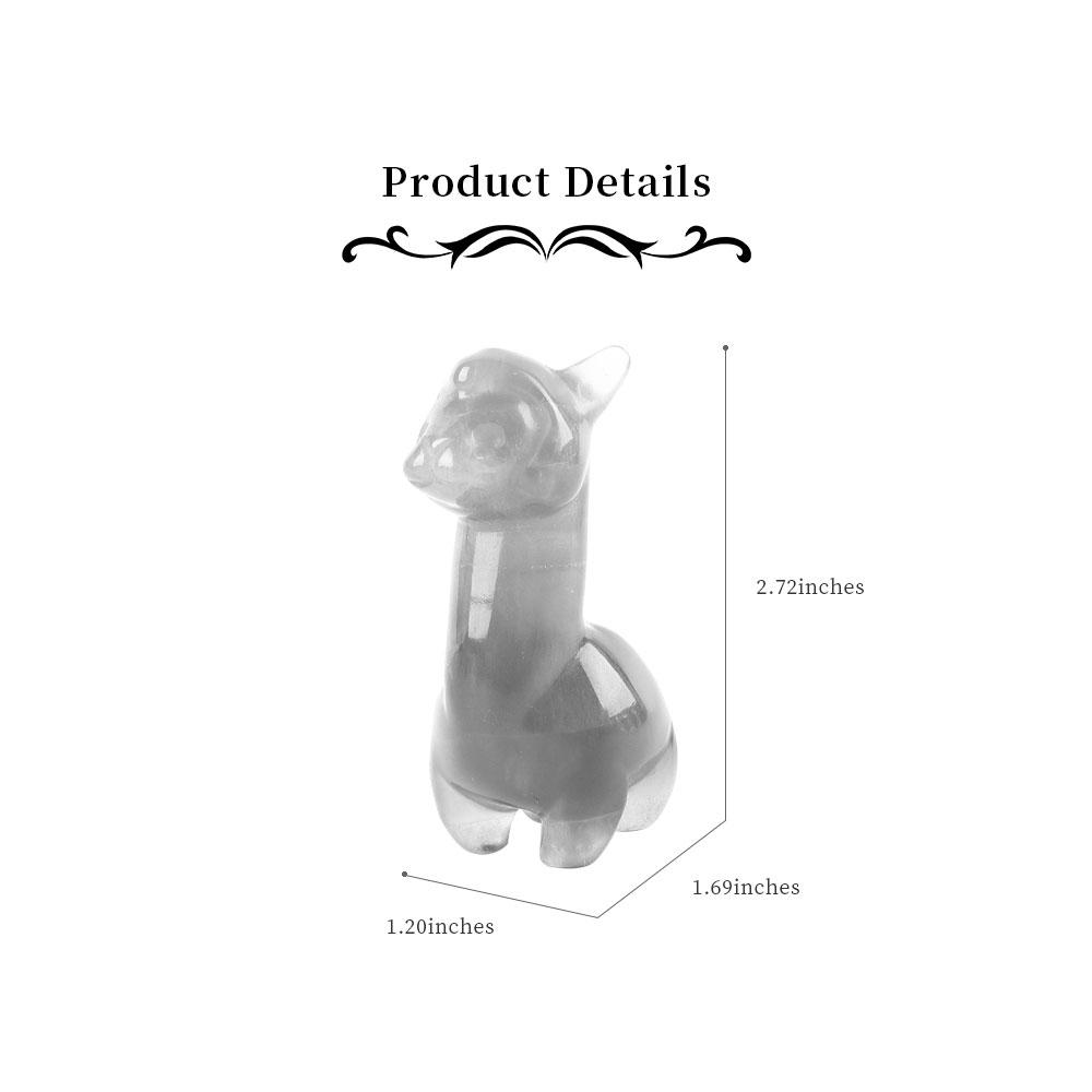 Clear Quartz Crystal Carving Alpaca Wholesale Crystals USA