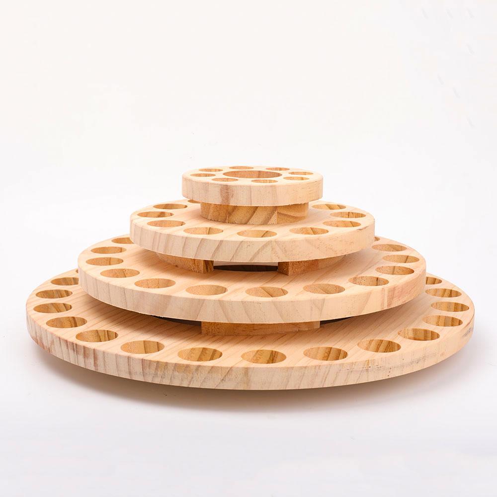 Wooden Round Plate Display Stand