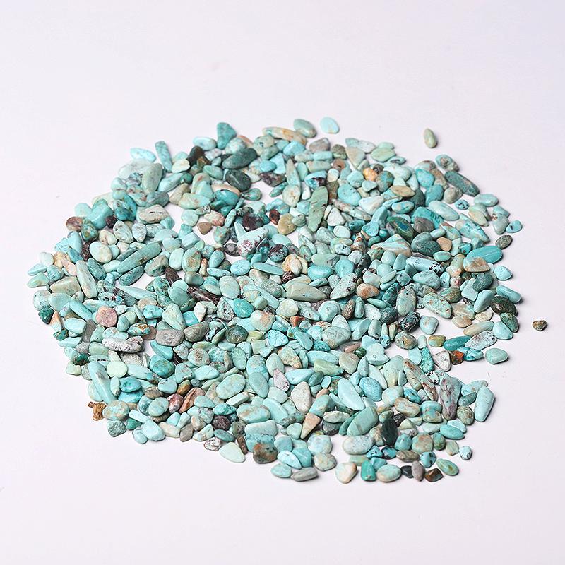 0.1kg 5-7mm Natural Turquoise Chips for Decoration Wholesale Crystals USA