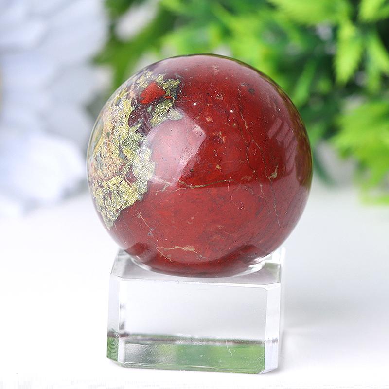 1.5" Dragon Blood Stone Crystal Sphere Wholesale Crystals USA