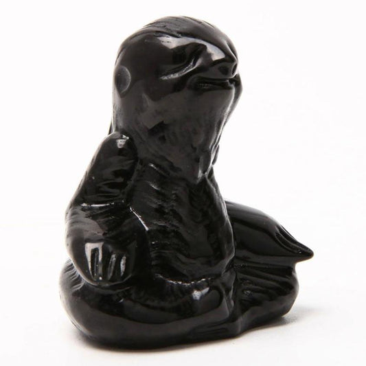 Black Obsidian Hand Carved Sloth Wholesale Crystals USA