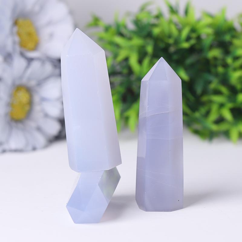 Blue Chalcedony Tower Wholesale Crystals USA