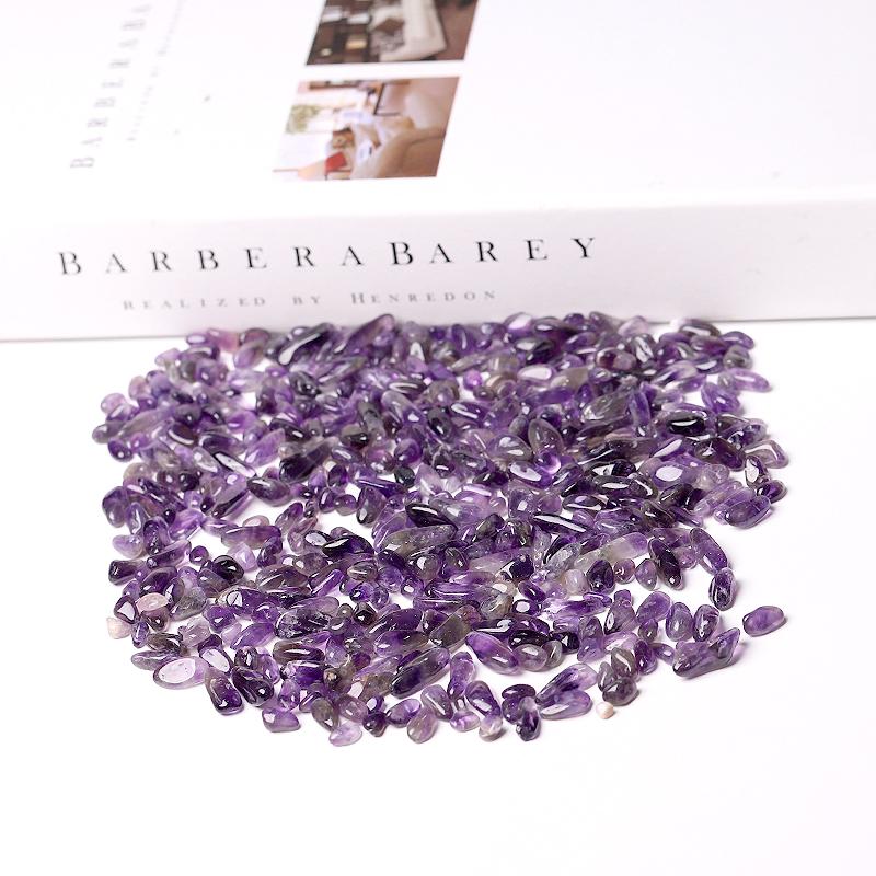 0.1kg 7-9mm High Quality Natural Amethyst Chips Wholesale Crystals USA