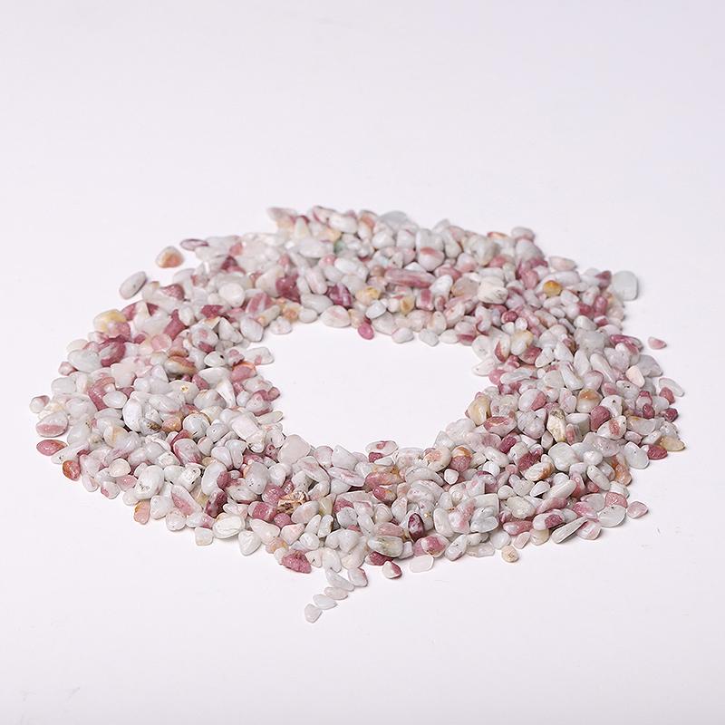 0.1kg 5-7mm Natural Pink Tourmaline Chips Crystal Chips for Decoration Wholesale Crystals USA
