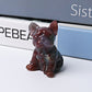 2.3" Moss Agate Bull Dog Crystal Carvings Wholesale Crystals USA