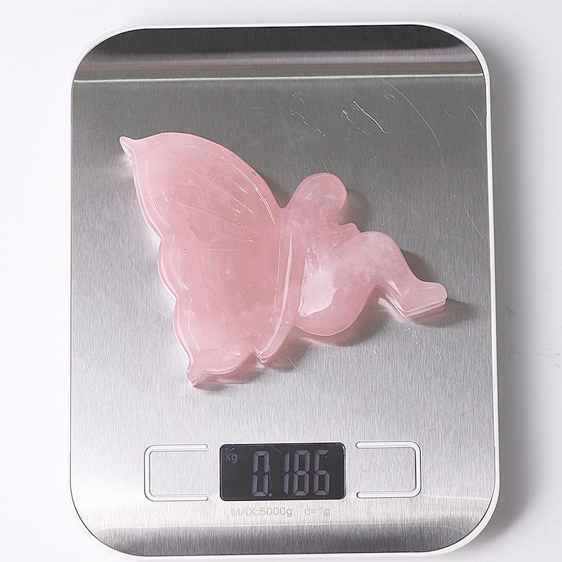 3.3" Rose Quartz Fairy Crystal Carvings Wholesale Crystals USA
