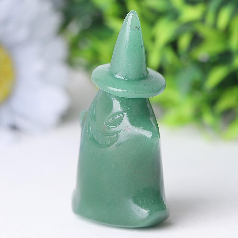 2.7" Green Aventurine Devil Ghost Crystal Carvings for Halloween Wholesale Crystals USA