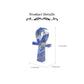 Lapis Egyptian Cross Carvings