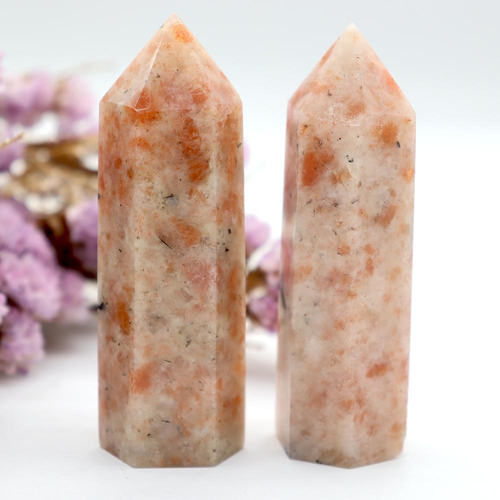 Natural Strawberry Quartz Points Reiki Gemstone Wands Wholesale Crystals USA