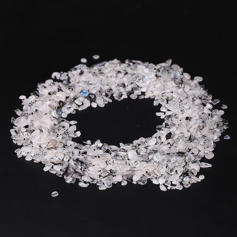 0.1kg Different Size Natural Moonstone Chips Crystal Chips for Decoration Wholesale Crystals USA