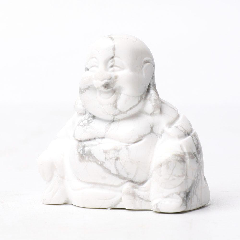 1.5" Howlite Buddha Crystal Carvings Wholesale Crystals USA