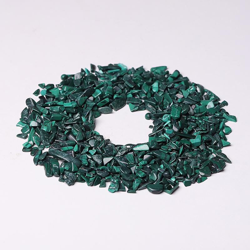 0.1kg 5-7mm Natural Malachite Chips Crystal Chips for Decoration Wholesale Crystals USA