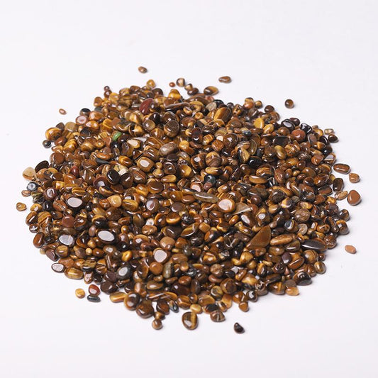 0.1kg Different Size Natural Tiger Eye Chips Crystal Chips for Decoration Wholesale Crystals USA