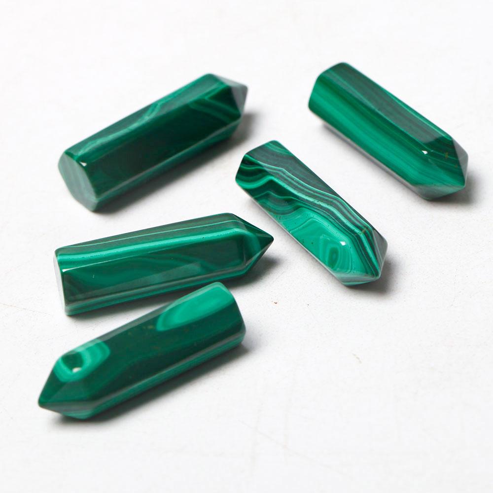 1" Natural Malachite Crystal Tiny Points For DIY Discount Wholesale Crystals USA
