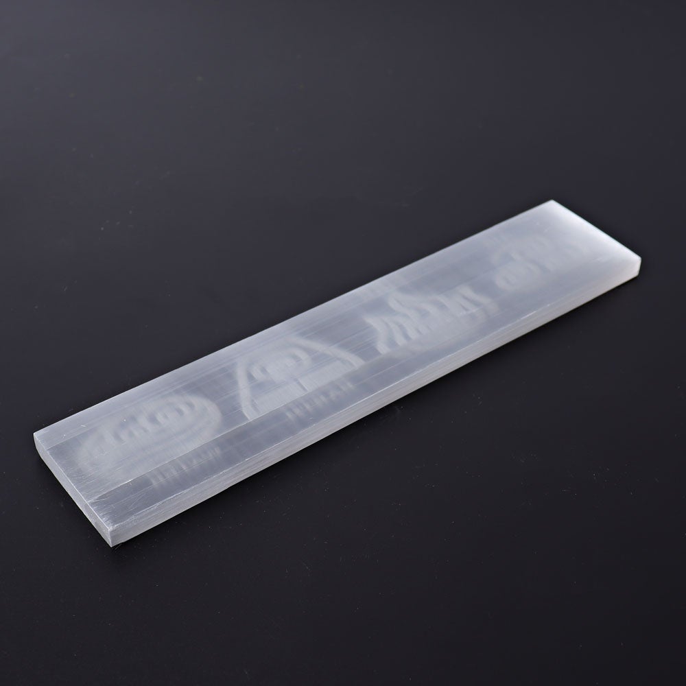 7.7" Selenite Stick with Printing Wholesale Crystals USA